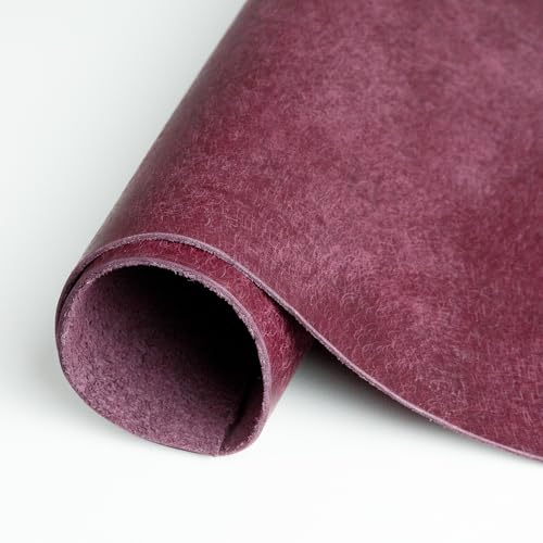 Eren's Leather Goods Pueblo Leather Sheets for Crafts, Full Grain Cowhide Tooling Leather Pieces (Purple, 12"x24") - color: Purple, size: 12"x24"