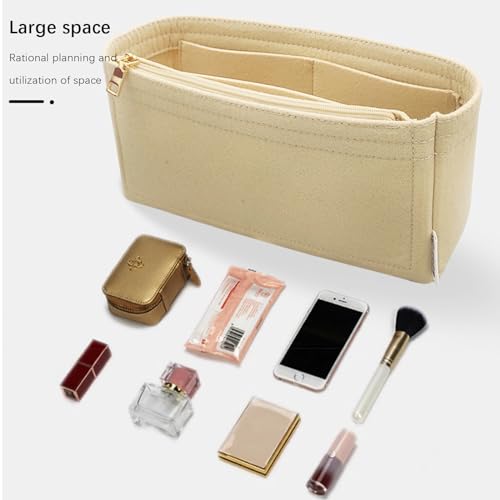 Purse organizer for gucci soho disco bag shaper purse insert Felt organizer Y087-Khaki - color: Khaki
