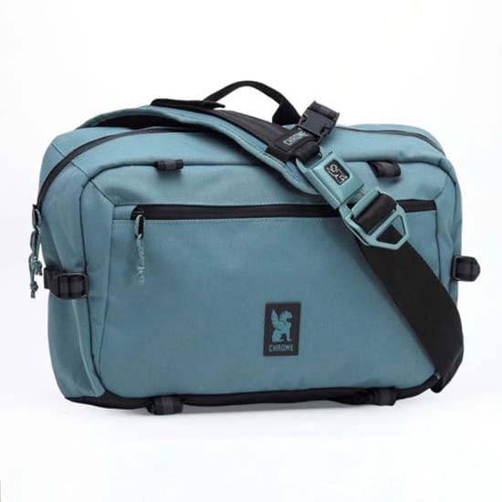 Chrome Industries Kadet Max Messenger Bag – Crossbody Sling Backpack for Men and Women w/Quick Release Buckle - color: Steel Blue