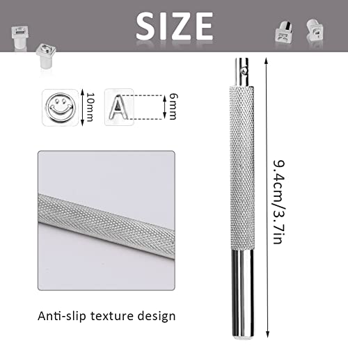 ZMAAGG Leather Stamps, 71 PCS Leather Stamping Tools, Leathers Stamping Kit | Leather Stamps for Leathers Working, Leather Letter Stamping Kit with Letters, Numbers and Patterns, Punch Tools - size: 71 PCS