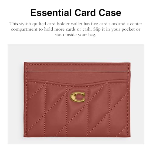 Coach Essential Card Case - color: B4/Dark Peach