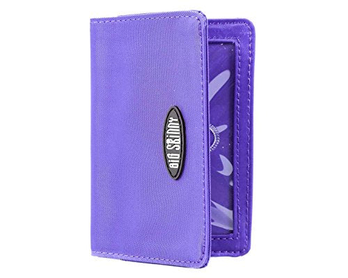 Big Skinny Card Case Slim Wallet, Holds Up to 16 Cards - color: Purple