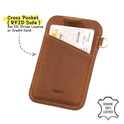 Elastic Card Holder Wallet for Women and Men, Genuine Leather Slim RFID Blocking Front Pocket Credit Card Holder, Cute Small Minimalist Wallet | Bloom - color: Bloom
