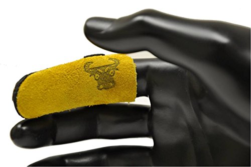 G & F Products Cowhide Leather Finger Guard Protection, Medium, Tan, 10 Pieces - size: Medium, style: Finger Guard 10 Pieces