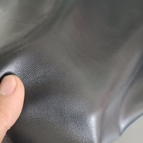 Sheep Skin, 0.7-1.0mm Thick, for Gloves, Clothing, Leather Sheets for Crafts and Arts (Black 12-13 Square feet) - color: Black 12-13 square feet