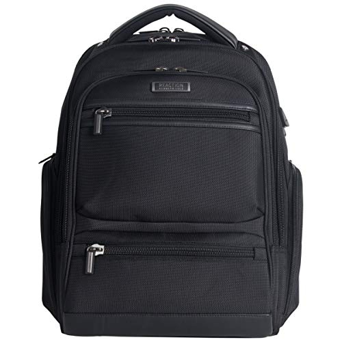 Kenneth Cole Reaction ProTec Travel Business Backpack 17" Laptop Computer TSA Checkpoint-Friendly Bookbag With USB Port, Black - style: Backpack