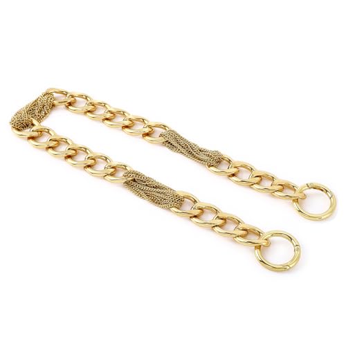 Yichain Classy Metal Tassels Bag Chains Purse Handles Shoulder Strap Replacement Charms Accessories (Yellow Gold Big 24'') - color: Yellow Gold Big 24''