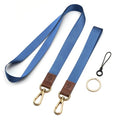 Lanyard, Long Neck Lanyard Key Lanyard, Id Badge Lanyard for Women and Men, Whistle, Keychain - color: Bl