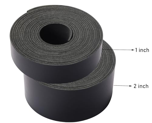 Picheng Faux Leather Strap for Crafts: 2 Inch Wide 138" Long Leather Strips - color: Black, size: 2 Inch