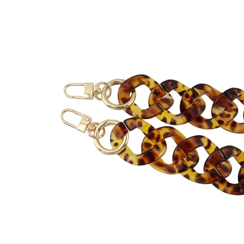 DIY Acrylic Resin Replacement Chain - color: H-shaped Clasp Leopard Print;39cm