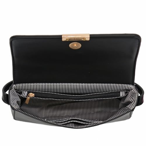 Mini Classic Rectangular Flap Purse Underarm Shoulder Bag - color: Pastel Blue