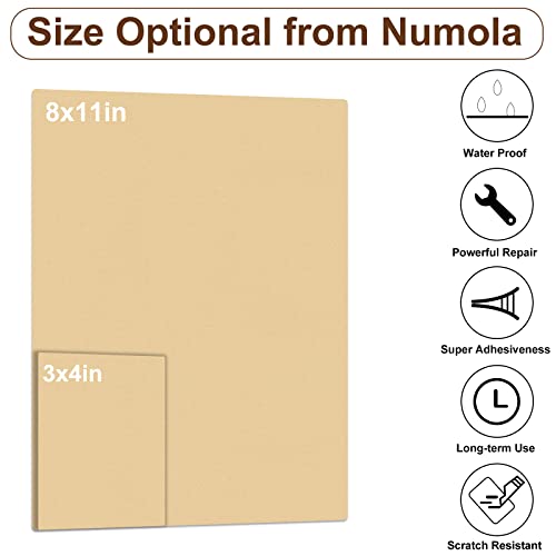 Numola Leather Repair Patch, 8×11 Inch Self-Adhesive Sandy Yellow | Vinyl Repair Tape; Fixes Scratches, Holes, And Tears; Ideal For Couch, Car Seat, Sofa, Chair, Diy Upholstery; First-Aid - color: Sandy Yellow, size: 8×11inch