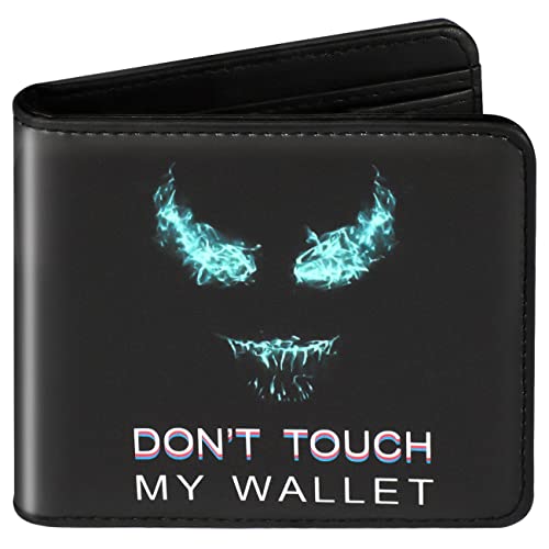 Bistup Teen Boys Cool Wallet-Men Mens Men'S Funny Leather Credit Id Card Cash Holder Man Black Rfid Blocking Zipper Wallets With Coin Pocket Id Window Aesthetic Teen Boy Male Youth Guys - color: monster