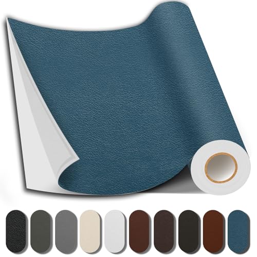 Leather Repair Kits, Large Vinyl Repair Patch for Couches Furniture | PU Leather, Self-adhesive, Quick Repair, Strong Stick, Large Size, Couch Repair Patch, Furniture Repair Tape - color: Blue, size: 17X79 inch