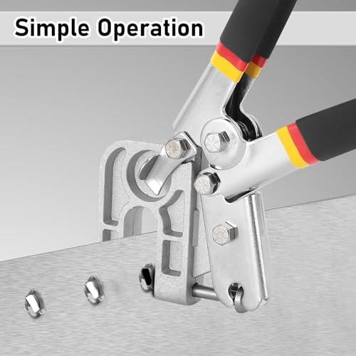 Yosoo Health Gear Stud Crimper Pliers Alloy Steel 270mm Small Size, Punch Lock Framing Fastening Crimping Hand Tool Wide Range of Uses Easy for Partitions Installation