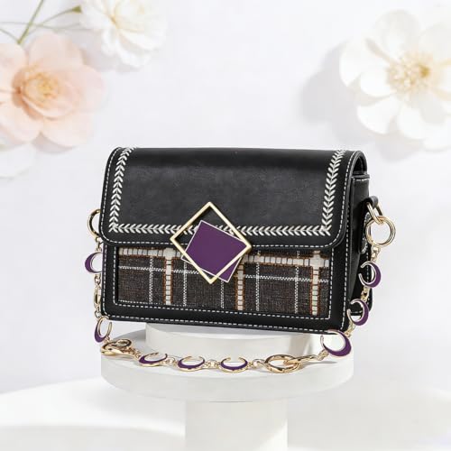 Anbys Bag Charms Chain Heart Moon Purse Extender Chain Purse Strap Extenders Bag Charms for Handbags(Purple Heart/Moon) - color: Elegant Purple