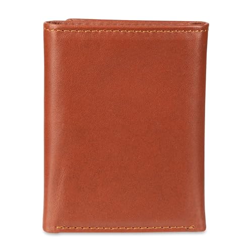 Tommy Hilfiger Men's Trifold Wallet - color: Cognac
