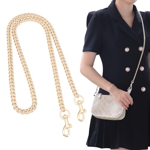 Bag Chain Strap for Handbag Replacement,Gold Purse Chain Accessories Shoulder Straps Crossbody - color: Style-5-120cm