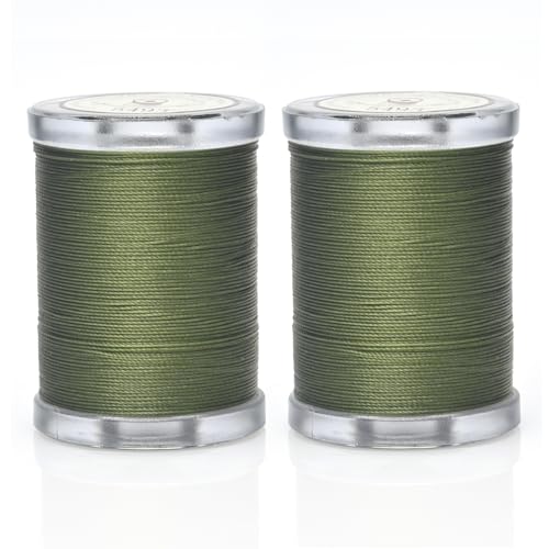 Selric 300Yards Extra Strong Bonded Nylon Thread for Leather Sewing-Olive Green - color: Olive Green