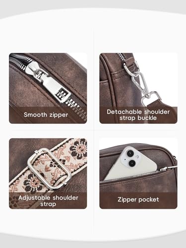 CLUCI Crossbody Bags for Women Crossbody Purses for Women Cross Body Bag Crossbody Purse with Adjustable Wide Strap | Womens Cross Body Bag Purse, Adjustable Wide Strap, Gifts for Women - color: 1-ten-4coffee