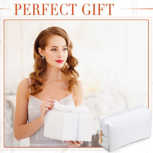 Sanwuta 9 Pcs Makeup Bags Bulk Toiletry Case,White - color: White