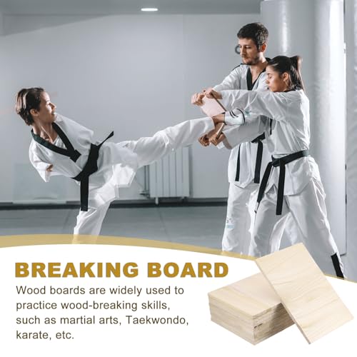 PATIKIL Wood Breaking Board Karate Martial Arts Boards Wooden Kick Board Training Accessory for Adult Taekwondo Punching Karate Practice Performing - size: 1.2mm