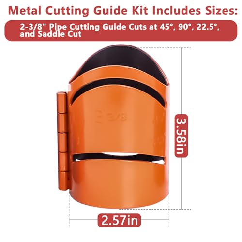 Magnetic Metal Cutting Guide Kit 2-3/8 Inch Pro Pipe Cutting Guide - color: 2-3/8 Inch
