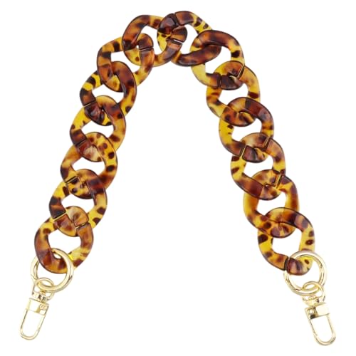 DIY Acrylic Resin Replacement Chain - color: H-shaped Clasp Leopard Print;39cm