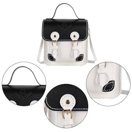 WADORN DIY PU Leather Shoulder Bag Making Set, PU Leather Crossbody Bag Material Craft Tool Set Woman Handmade Satchel Handbag Making Kit 16x6.5x20cm for Handmade Craft Bag Making Accessories, White - color: White