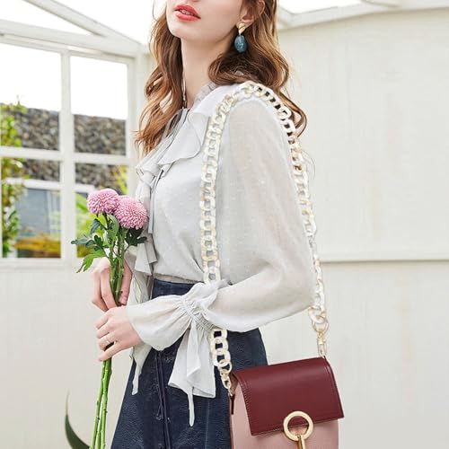 DIY Acrylic Resin Replacement Chain - color: Beige;120cm