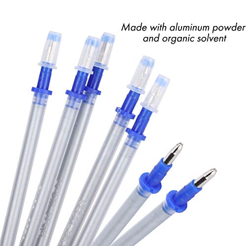 Pssopp 200pcs Fabric Marker Pen Refill Erasable Fabric Marking Pens Leather Positioning Refill for Tailors Sewing and Quilting Dressmaking Pen Refills