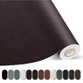 Self-Adhesive Leather Repair Patch, Vinyl Repair Kits for Couch | PU leather, Self-adhesive, quick repair, strong stick, large size, couch repair patch, furniture repair tape, cut to size - color: Dark Brown, size: 3.5X79 Inch