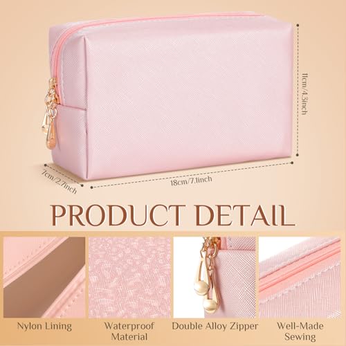 Sanwuta 9 Pcs Makeup Bags Bulk Toiletry Case,Pearl Color - color: Pearl Color