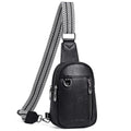 cakang Womens Sling Bag Crossbody Bags for Women Vegan Leather Sling Backpack Daypack Fanny Pack Crossbody Purse Travel - color: 5-black-mini