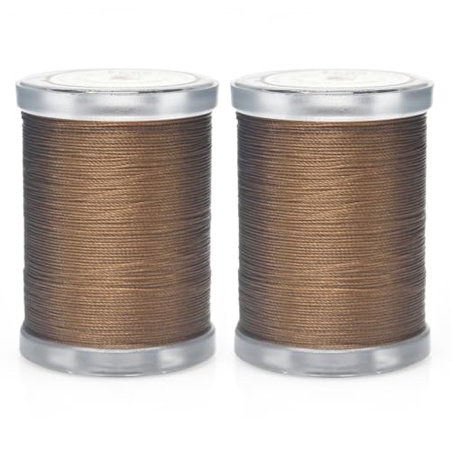 Selric 300Yards Extra Strong Bonded Nylon Thread for Leather Sewing-Coffee - color: Coffee