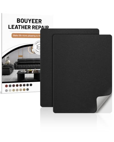 Leather Repair Patch Tape Kit,Self Adhesive Leather Repair for Sofa，Car Seat,Office Chair,Furniture,Jacket,Waterproof Strong Adhesive Vinyl Repair Kit. 8 in x 11 in,Black - color: Black, size: 8 in x 11 in