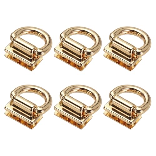 M METERXITY Metal Bag Connector, Purse Suspension Clasp with D Ring for Purse/DIY Crafts Hardware Accessories - color: Light Gold