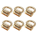 M METERXITY Metal Bag Connector, Purse Suspension Clasp with D Ring for Purse/DIY Crafts Hardware Accessories - color: Light Gold