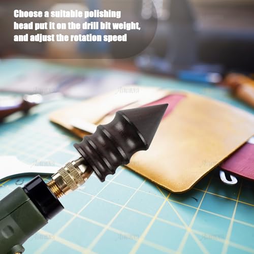 AUEAR, 2 Pack Leather Edge Bevelers Burnishing Working Tool for Craft - color: Styles B