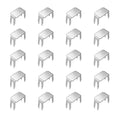 uxcell 20 Pcs Zipper Stoppers, #10 Top & Bottom Stops for Bags Coats Jackets Zippers Rescue Repair, Silver Tone - color: Silver Tone, size: #10