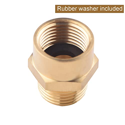 4 Pack G 1/2 (BSP) Female Thread to US 1/2 NPT Male Thread Brass Pipe Fitting Adapter,G to NPT Adapter 1/2 Inch Converter Connector - color: 4 PACK 1/2" BSP x 1/2" NPT