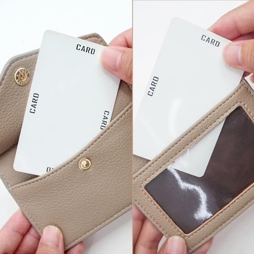 Office Badge Holder - Boshiho Genuine Leather Credit ID Card Holder with Stretch Neck Lanyard and Pen Clip, Gift Box (Horizontal-Light Brown) - color: Horizontal-light Brown
