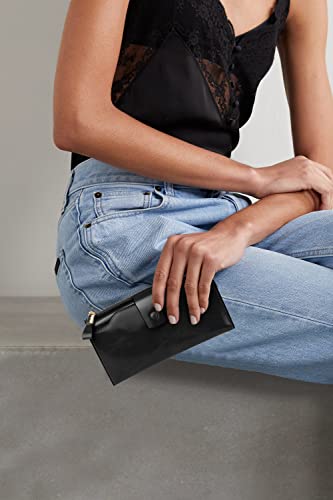 YALUXE Women's RFID Real Leather Wallet with 21 Card Slots Phone Pocket - color: 3- Waxed Black, size: Genuine Leather
