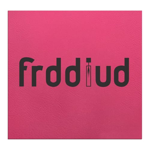 Laserable Leather Sheets,12"x24"Laserable Leatherette Patch(Hot Pink/Black) | CO2 Laser Engraving Supplies, Faux Leather for Crafting Tools, Leather Wallets - color: Hot Pink/Black