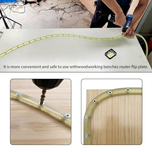 39 inch Flexible Curve Template, Woodworking Profiling Strip, Professional Contour Flexible Curve Tool Ideal for Wood Curve Pattern Making Tools, Router Template (Green) - color: Green-39inch