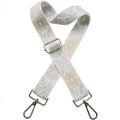 1.5" Wide Purse Strap Silver Hardware Adjustable Replacement Long Crossbody Bag Strap for Thick Shoulder Bags Canvas Handbags Straps - color: Silver Hardware-A-gary-2