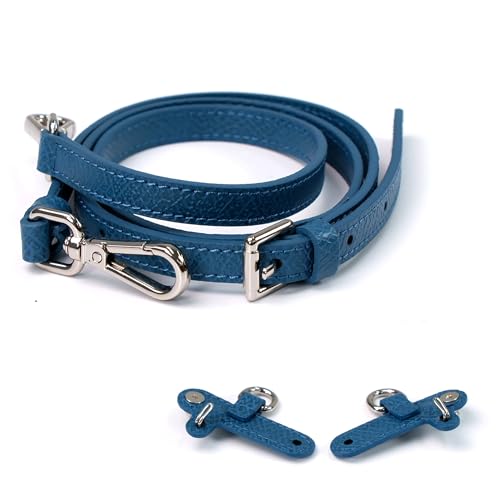 Leather Replacement Straps for Le Pliage Mini Pouch Bags, Adjustable Crossbody & Shoulder Handbag Straps for Women - color: Peacock