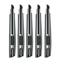 Gebildet 5pcs Right and Left Hand Self-Lock Cutter Knife/Black 9mm Blades /60° Blace Knife/Utility Knife/Graphic Knife (G300) - color: Grey-black Blade