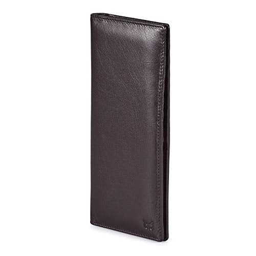 Long Wallet for Men Women Leather Slim Bifold RFID Blocking Card Holder | Real Top Grain Leather, Stylish 18 Credit Card Slots, 2 ID Windows, 2 Currency Sleeves, Gift Box, (Coffee, Nappa) - color: Coffee Nappa