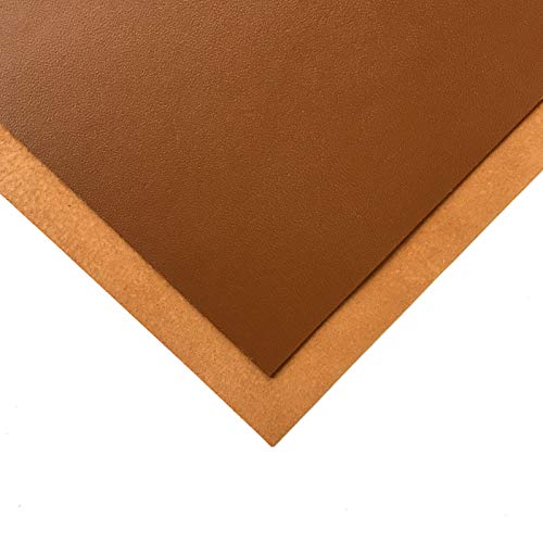 Real Argan Brown Material: Genuine Natural Brown Lambskin Leather Sheet for Crafting, Sewing and Personalized Leather Projects (Argan Oil Brown, 10x10In/ 25x25cm) - color: Argan Oil Brown, size: 10x10In/ 25x25cm